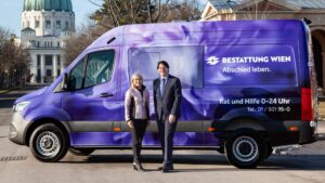 Premiere: Bestattung Wien mit E-Landwagen „on the road“