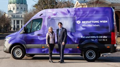 Premiere: Bestattung Wien mit E-Landwagen „on the road“