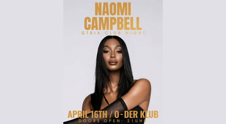 Naomi Campell als DJane bei der Gtrix Club Night