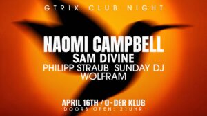 Naomi Campbell kommt zur ersten Gtrix Club Night
