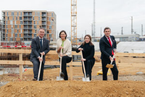 Andreas Babler, Silvia Angelo,   Olivia Janisch und Peter Hanke (v.l.) © ÖBB/Lukas Leonte