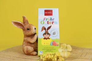 Heuer erstmals im Sortiment: Die Oster Tafelschokolade © Confiserie Heindl