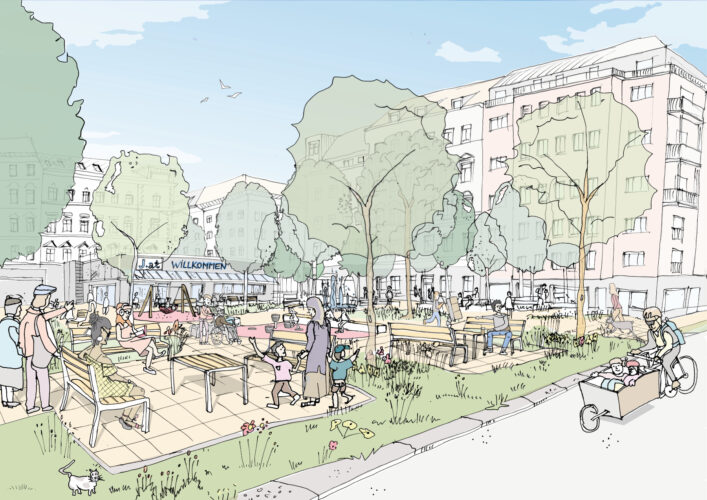 Volkertplatz wird zum klimafitten Grätzl-Wohnzimmer