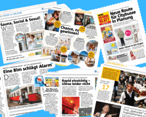 Druckfrisch am Markt: Das neue WBB mit Infos aus 23 Bezirken!