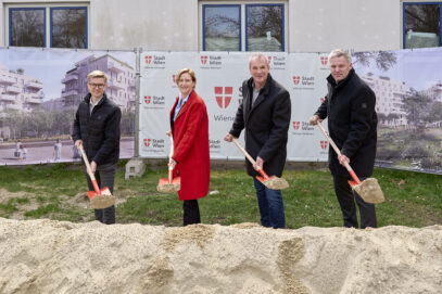 Baustart für 88 Gemeindebau-Wohnungen in Bernoullistraße