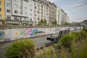 Achtung: Nachtruhe auf der Wiental-Terrasse einhalten!