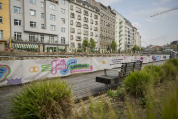 Achtung: Nachtruhe auf der Wiental-Terrasse einhalten!