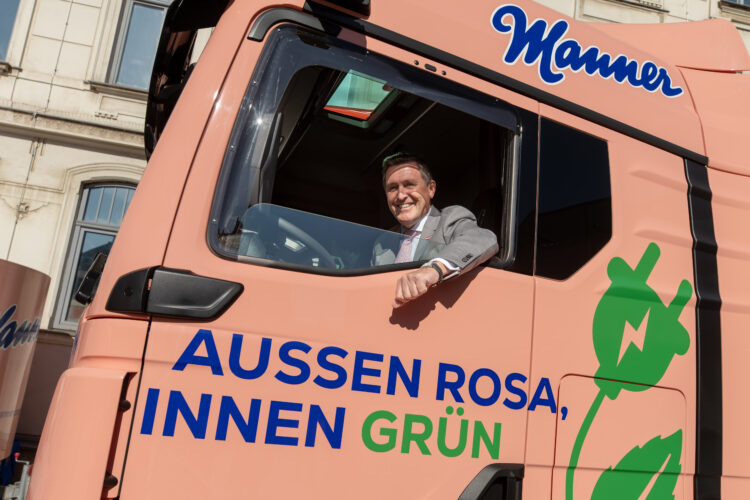 Auf Draht: Manner bringt jetzt einen E-LKW auf die Straße