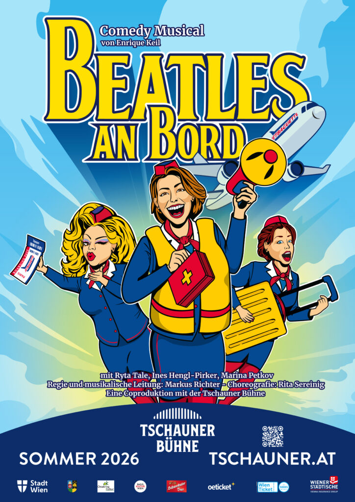 Die Beatles in lustiger Aufmachung (Bild: Basiskultur).