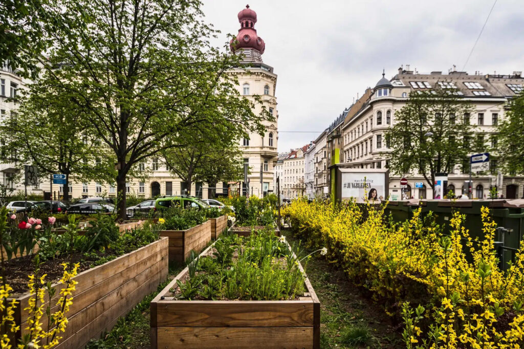 Gemeinsam haben die Anrainerinnen und Anrainer einen lebenswerten Grünraum geschaffen. © Grätzllabor Josefstadt