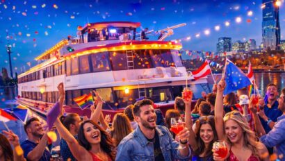 Von ABBA bis Balkan-Beats: ESC-Party auf der Donau