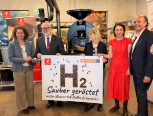 Erster wasserstoff-betriebener Kaffeeröster des Landes