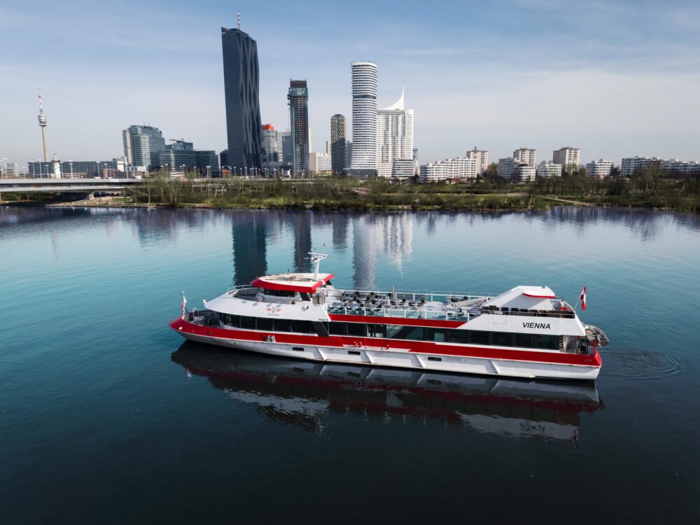 Die MS Vienna wird zum großen ESC-Party-Schiff. © DDSG/David Bohmann