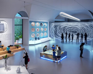 Visualisierung Q-Ausstellungsbereich © ÖAW/Uni Wien/TU Wien