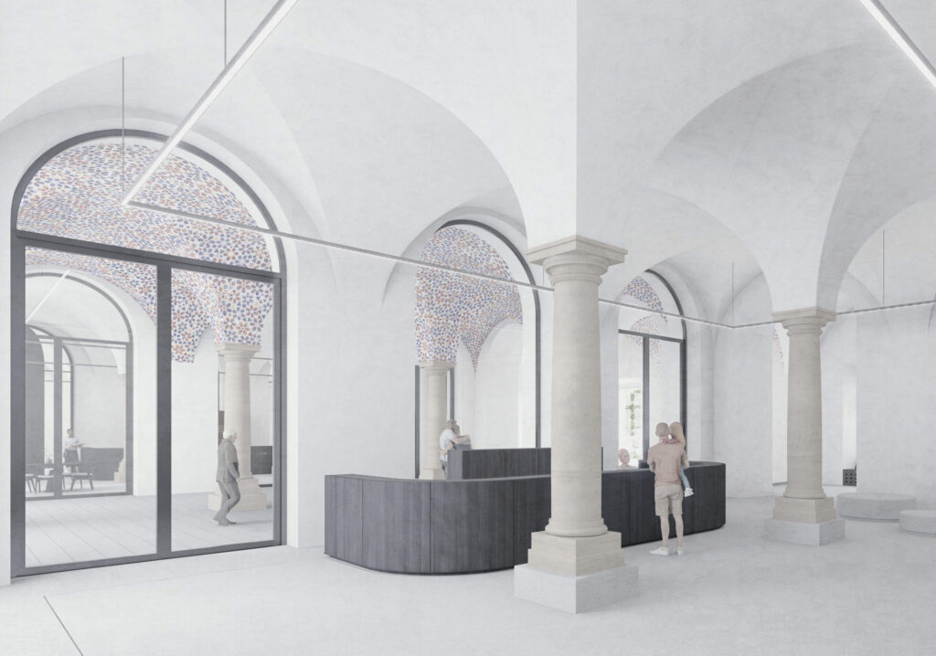 Visualsierung des Q-Eingangsbereichs © mohr niklas architekten ZT GmbH