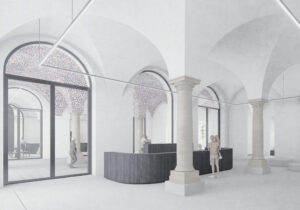 Visualsierung des Q-Eingangsbereichs © mohr niklas architekten ZT GmbH