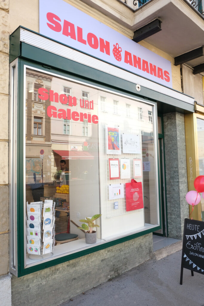 Ein kleines, feines Juwel lebendiger Gräzlkultur: Salon und Galerie Ananas in der Ottakringer Straße. ©facebook.com/wienleiwand