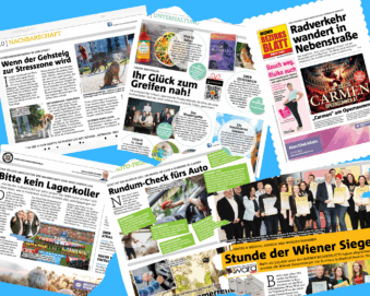 Druckfrisch am Markt: Das neue WBB mit Infos aus 23 Bezirken!