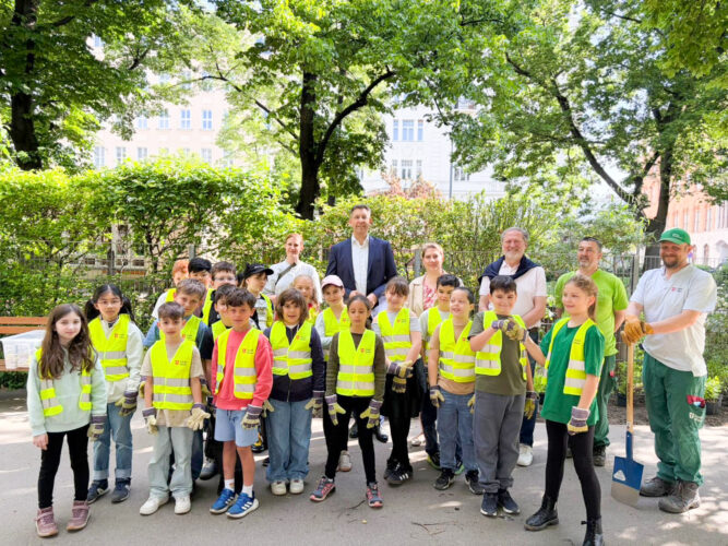 Innere Stadt: Der Rudolfspark blüht jetzt richtig auf