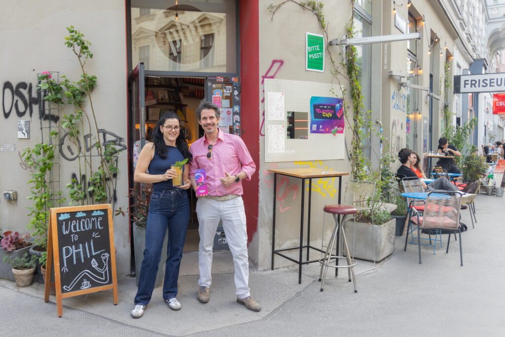Thomas Peschta im Café Phil