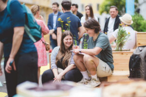 Bewegtes Summerfeeling in der Grätzloase Wollzeile