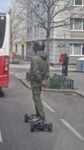 Der Skateboarder in Nahaufnahme (Bild: Privat).