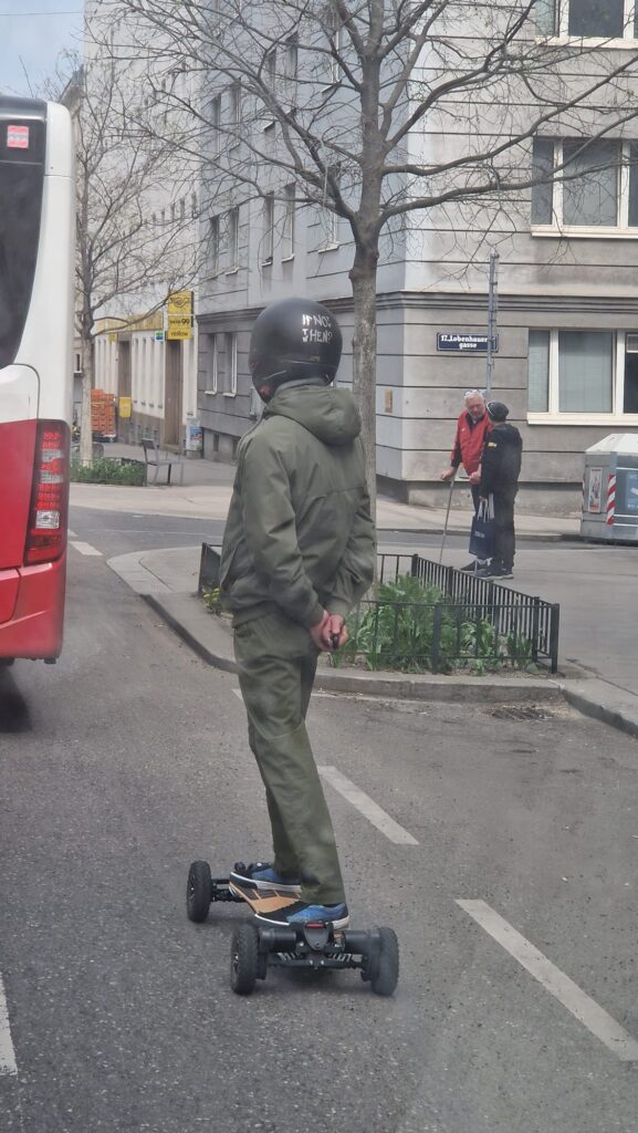 Der Skateboarder in Nahaufnahme (Bild: Privat).