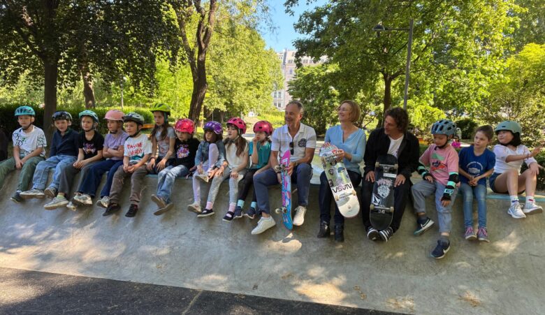 Skate-Workshop weiht die neue Anlage im Resselpark ein