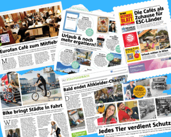 Druckfrisch am Markt: Das neue WBB mit Infos aus 23 Bezirken!