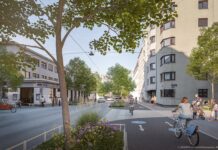 In Favoriten geht es mit RAD und Tat in Richtung Zukunft So wird sich er Radweg in der Neilreichgasse zukünftig präsentieren © ZOOM.AT/Mobilitätsagentur Wien