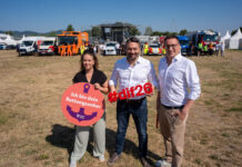 Die Donauinsel macht sich bereit für den Mega-Ansturm Aufbauarbeiten Donauinselfest 2026