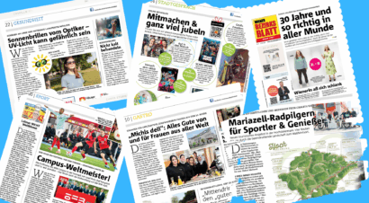 Druckfrisch am Markt: Das neue WBB mit Infos aus 23 Bezirken!