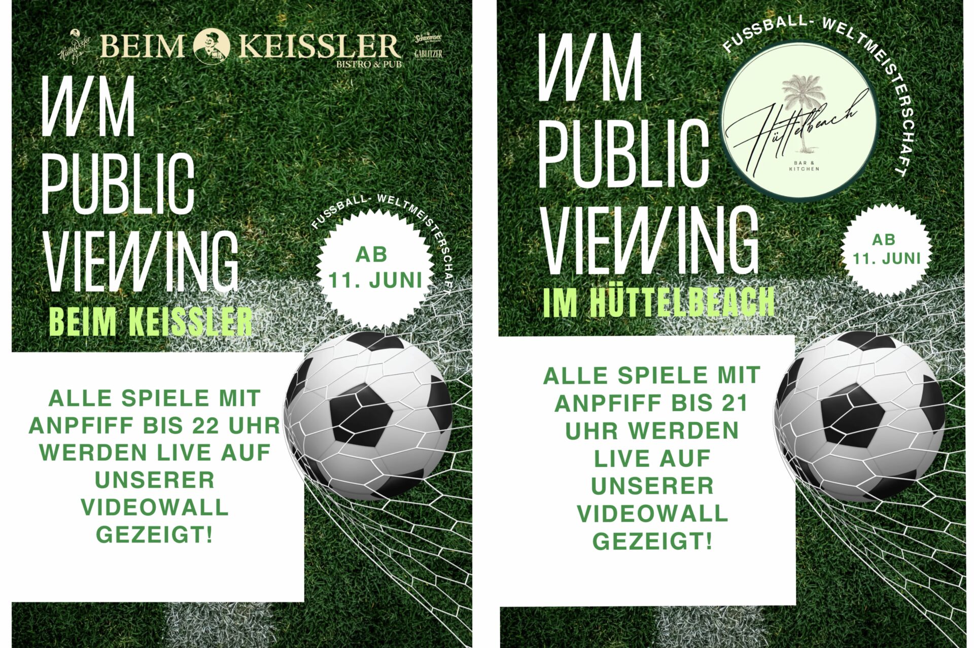 WM-Public Viewing beim Keissler & im Hüttelbeach