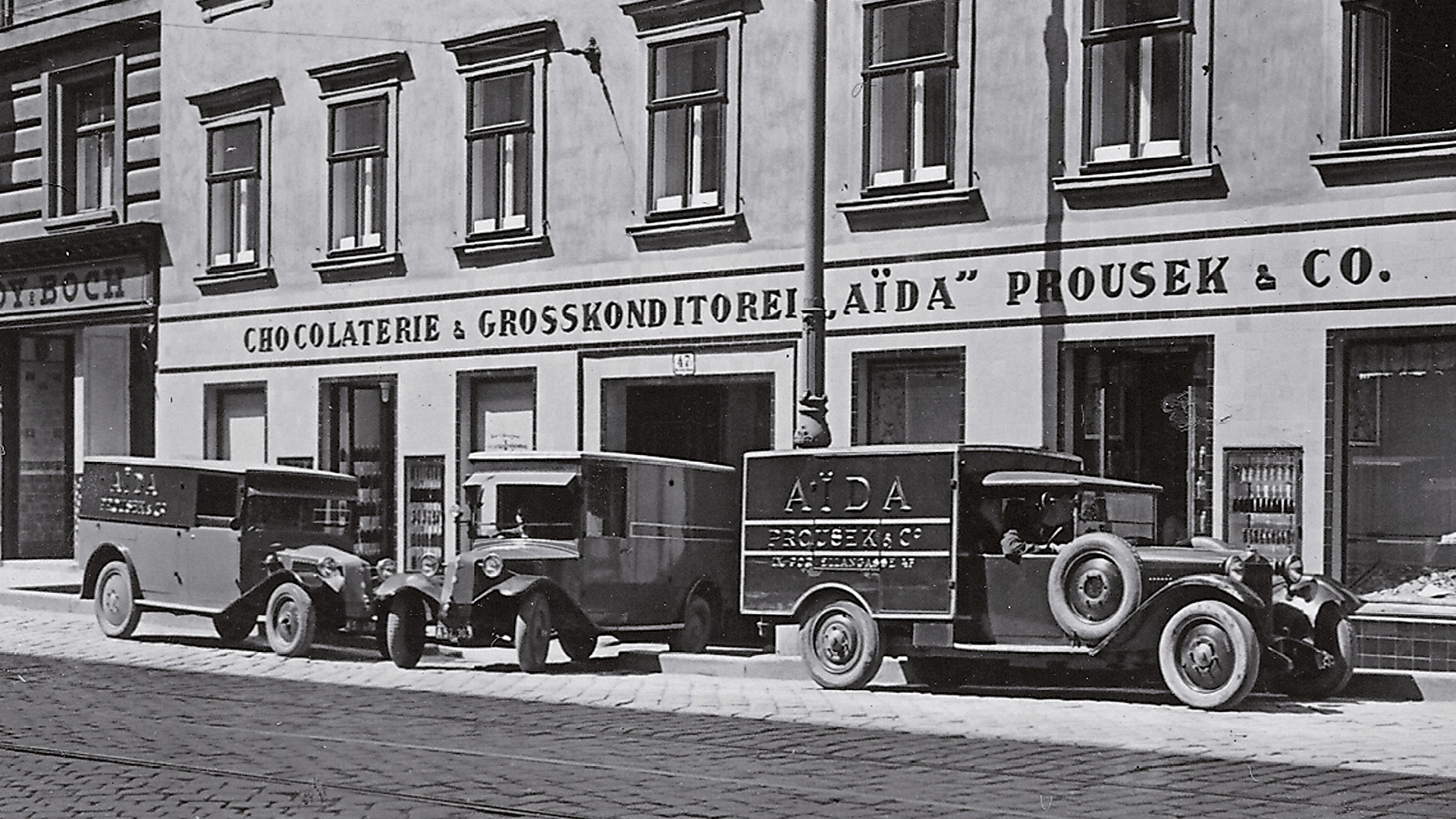 AÏDA Zentrale Porzellangasse im Jahr 1936