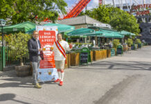 Kaiser Wiesn: Gute Partner für das beste Fest! John mit Bernhard Mitteröcker, Verkaufsdirektor Ost.