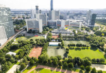 Donaucity: Erste Adresse für den Sport in Wien Traumplatzerl: Im Schatten der UNO-City ist das Sportcenter Donaucity eine echte Idylle (Bild: Sportcenter Donaucity).