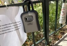 Margareten reicht’s: Schlüssel-Boxen entfernen! Auch im Fünften nimmt das illegale Anbringen von Schlüssel-Boxen überhand (Bild: BV 5).