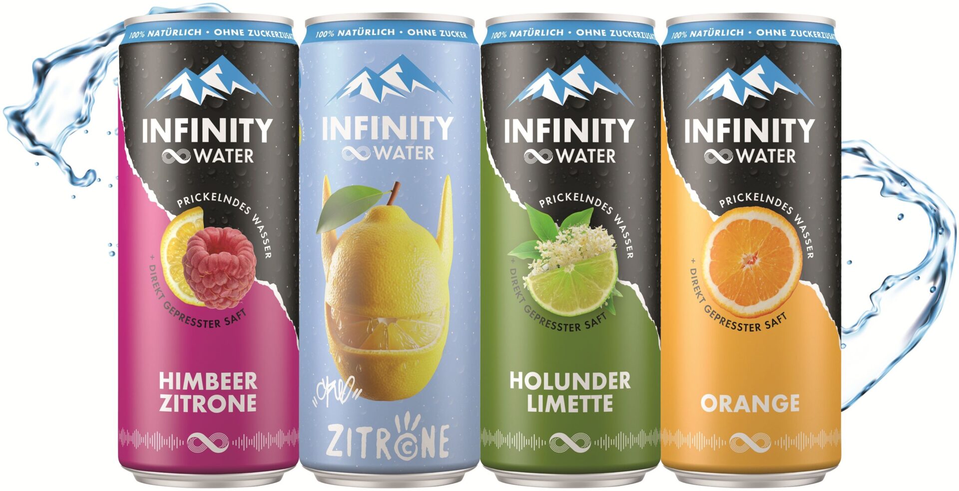Produktrange der Infinity Waters