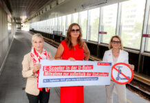 E-Scooter-Mitnahme in Wiener Öffis eingebremst Monika Unterholzner, Ulli Sima und Alexandra Reinagl (v.l.) stellen die neue Regelung vor © Stadt Wien/Christian Fürthner