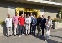 Super! Endlich wieder ein “Markt” beim Küniglberg! Bei der Eröffnung: Andreas Schöll, Johannes Bachleitner, Marcel Höckner, Alexander Poropatits-Anderl, Hamed Mohseni , Sven Lembcke, Thomas Gerstbach, Katrin Schwaiger, Nikolaus Ebert und Alexandra Steiner (v.l.) © Berger