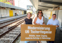 U6-Station Tscherttegasse rundum erneuert Tscherttegasse