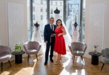 Traum: Vom Hochzeitskleid zur Chefin von Atelier 7 Melanie Erasim und ihr Mann Martin Kasper-Erasim haben Atelier 7 übernommen (Bild: Erasim).