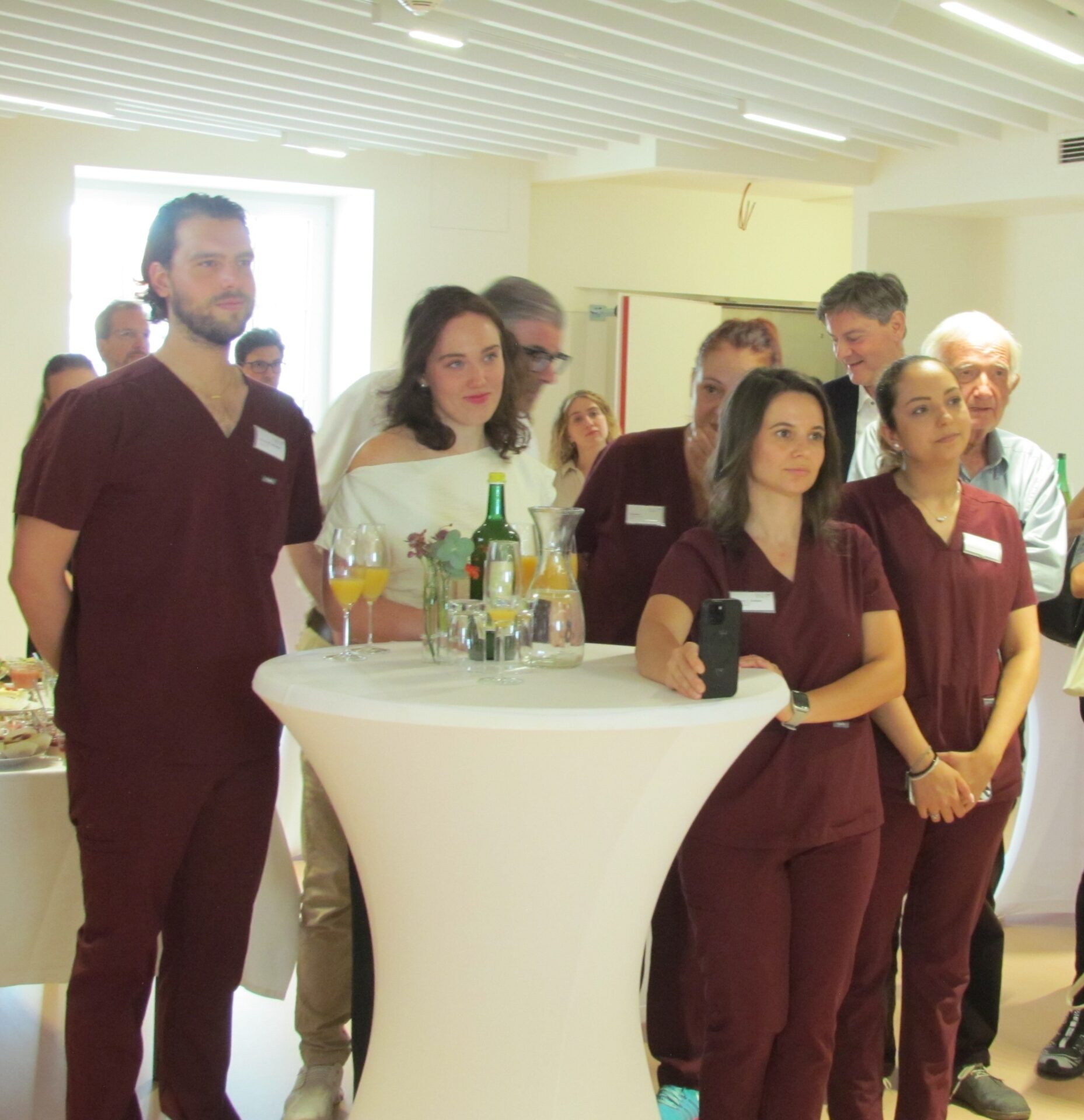 as Team der Betreuerinnen ist auch für Blutabnahmen, Infusionen und Impfungen zuständig