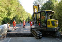 Tunnel für Hanslteich: Freudentag für die Kröten Spatenstich für die Amphibien-Schutzanlage beim Hanslteich (Bild: VGT).
