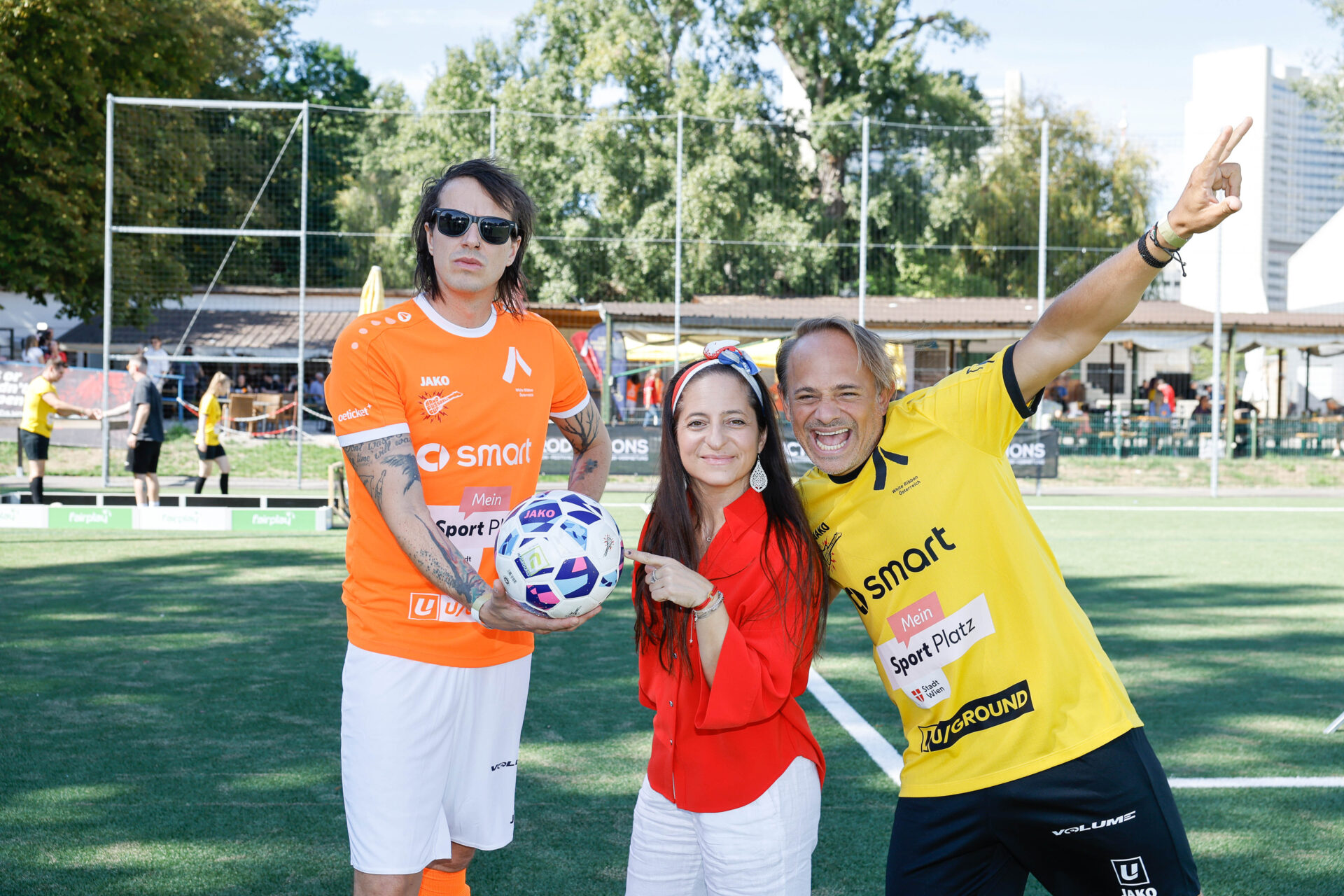 Marco Pogo, Caroline Athanasiasis und Leo Aberer