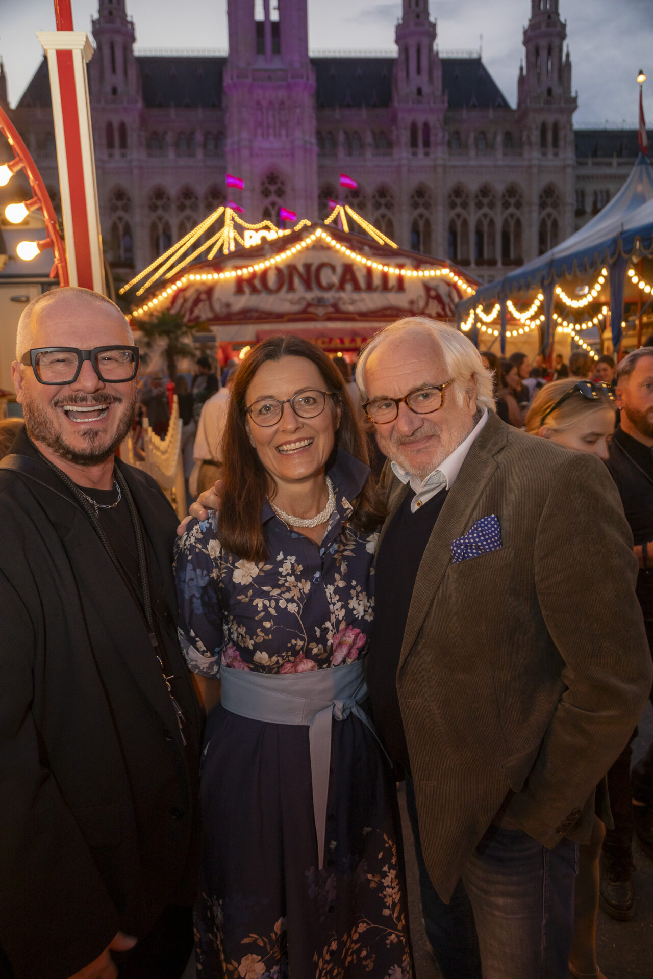Wolfgang Reichl mit Michael Schottenberg und Ehefrau Claire