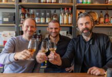 Die Josefstadt bekommt ein ganz neues Zent-RUM Die Rumzentrum-Gründer Nicolas Hold, Dominik Gschiegl und Christian Seidl (v. l. n. r.) © match GmbH