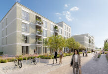 Wohnprojekt “LEE NORD” öffnet am 18.9. seine Türen Das LEE NORD umfasst 97 freifinanzierte Wohneinheiten in acht Wohngebäuden. © schreinerkastler.at