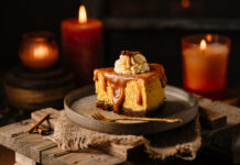 Köstliche Cheesecakes sind gratis, aber nicht umsonst Mit ihrem Pumpkin Spice Cheesecake mit Schoko- Tonka-Boden will Food-Bloggerin "Genusskind" punkten © Alba Communications