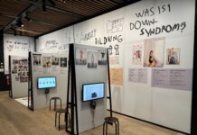 Menschen mit Down-Syndrom haben eine Stimme Down Syndrom-Ausstellung